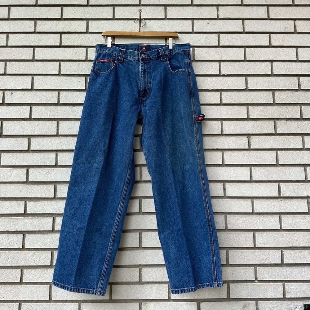 Vintage U.S. Polo Assn. Carpenter Jeans 36x32 Relaxed Workwear Denim Y2K Grunge